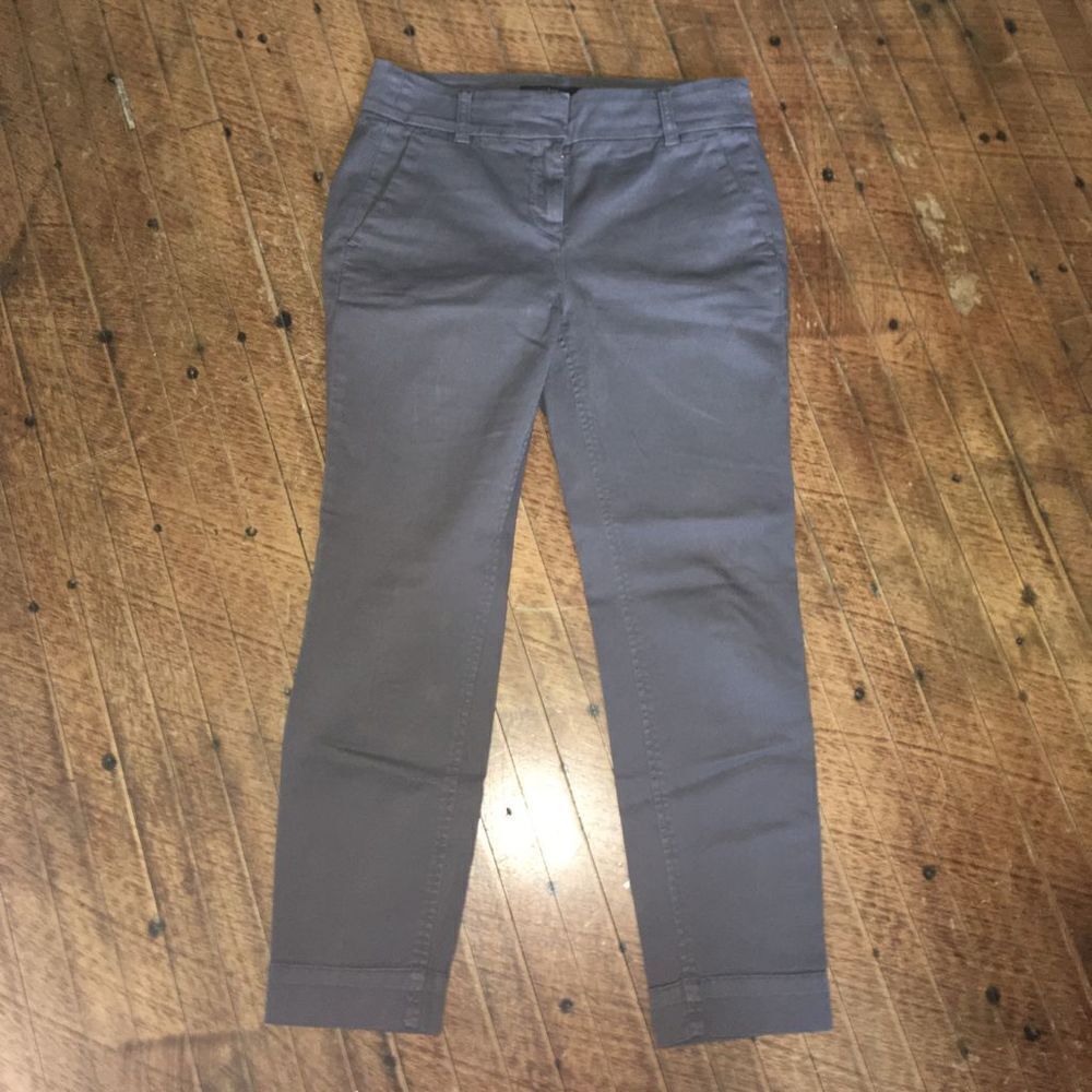 J Crew size 4P dark gray flat front Chinos